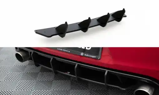 Maxton Design "Racing durability" zadní difuzor ver.2 pro Volkswagen Golf GTI Mk6, plast ABS bez povrchové úpravy, s červenou linkou Objednat Nyní