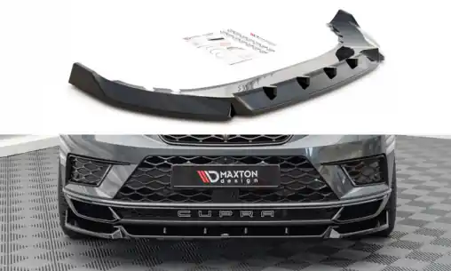 Maxton Design spoiler pod přední nárazník pro Cupra Ateca, černý lesklý plast ABS Zlevněný