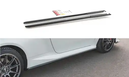 Maxton Design "Racing durability" difuzory pod boční prahy pro Toyota GR Yaris Mk3, plast ABS bez povrchové úpravy, s červenou linkou Odeslání Ihned