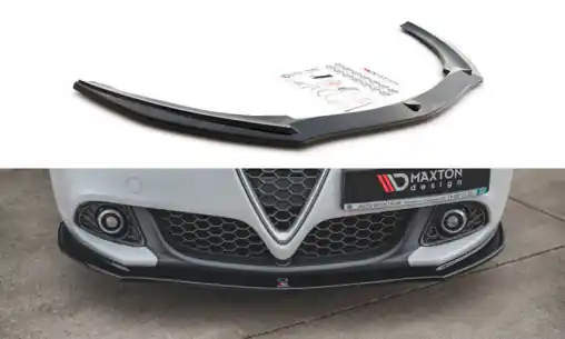 Doprava Zdarma Maxton Design spoiler pod přední nárazník pro Alfa Romeo Giulietta Facelift, černý lesklý plast ABS