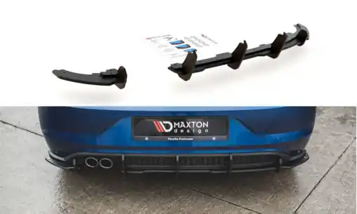 Maxton Design "Racing durability" vložka zadního nárazníku pro Volkswagen Polo GTI Mk6, plast ABS bez povrchové úpravy Originální