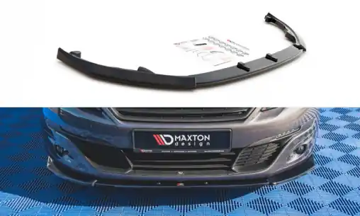 Maxton Design spoiler pod přední nárazník ver.2 pro Peugeot 308 Mk2, carbon-Look Zlevněný
