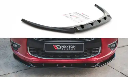 Cenově Výhodný Maxton Design spoiler pod přední nárazník pro Citroen Ds4, černý lesklý plast ABS
