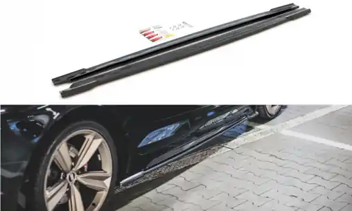 Maxton Design difuzory pod boční prahy pro Audi RS5 F5, carbon-Look, Sportback Originální