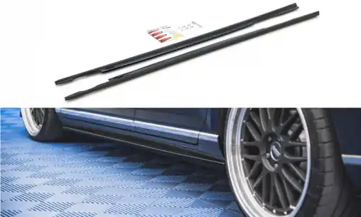 Doprava Zdarma Maxton Design difuzory pod boční prahy pro Volkswagen Passat Mk8 (B8), carbon-Look