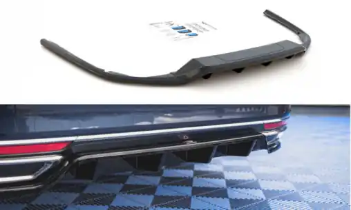 Nejlepší Cena Maxton Design středový spoiler pod zadní nárazník s žebrováním pro Volkswagen Passat Mk8 (B8), carbon-Look