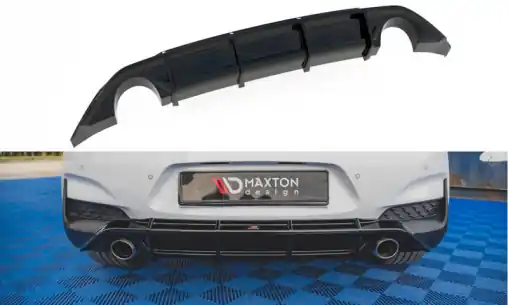 Výhodná Nabídka Maxton Design vložka zadního nárazníku ver.3 pro Hyundai i30 N Mk3, černý lesklý plast ABS