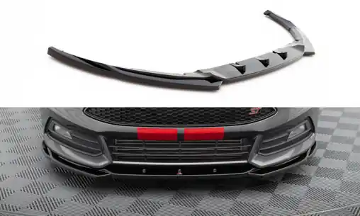 Maxton Design spoiler pod přední nárazník ver.5 pro Ford Focus ST Mk3 Facelift, černý lesklý plast ABS Koupit Online