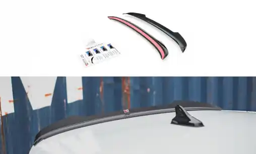 Maxton Design prodloužení spoileru pro Volkswagen Golf GTI Mk8, černý lesklý plast ABS Jen Po Omezenou Doba
