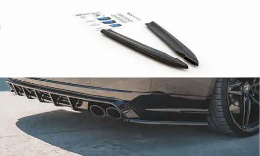 Maxton Design boční difuzory pod zadní nárazník ver.2 pro Audi S8 D4 FL, černý lesklý plast ABS Cenově Výhodný