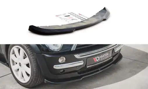 Horká Nabídka Maxton Design spoiler pod přední nárazník pro Mini Cooper R50, černý lesklý plast ABS