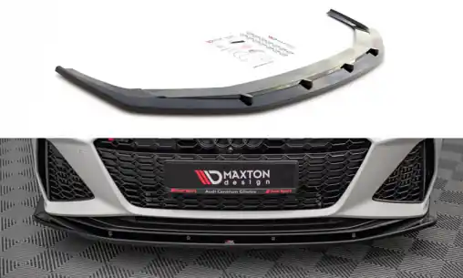 Koupit Online Maxton Design spoiler pod přední nárazník ver.2 pro Audi RS7 C8, černý lesklý plast ABS