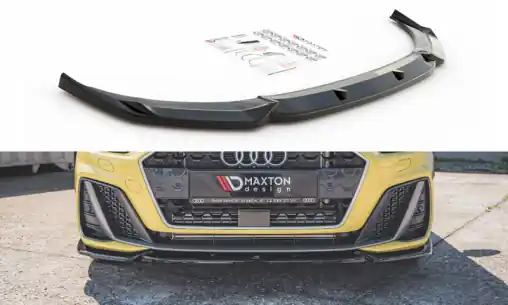 Maxton Design spoiler pod přední nárazník ver.3 pro Audi A1 GB, černý lesklý plast ABS Dokud Zásoby Vydrží