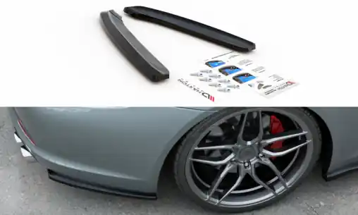 Novinka Maxton Design boční difuzory pod zadní nárazník pro Porsche 911 991, carbon-Look