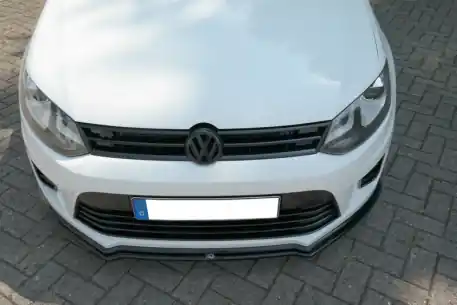 Maxton Design spoiler pod přední nárazník pro Volkswagen Polo Mk5, černý lesklý plast ABS, R WRC Cenová Bomba