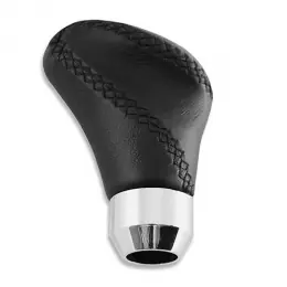 Hlavice řadící páky LeatherLine - černá kůže Rychlé Dodání