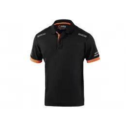 Sparco technické polo triko Toledo, barva: černo-oranžová, velikost: XXXL Cenově Výhodný