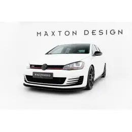 Must-Have Maxton Design "Racing durability" spoiler pod přední nárazník pro Volkswagen Golf GTI Mk7, plast ABS bez povrchové úpravy