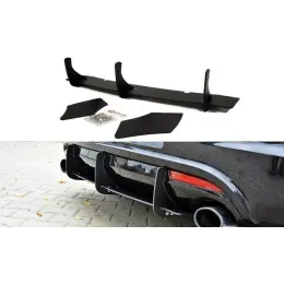 Maxton Design difuzor zadního nárazníku s bočními nástavci pro Volkswagen Scirocco R Mk3, plast ABS bez povrchové úpravy Cenově Výhodný