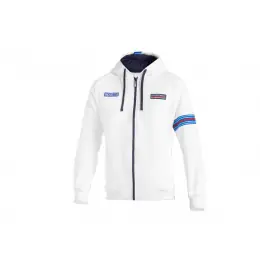 Časově Omezené Sparco mikina s kapucí, edice Martini Racing, barva: bílá, velikost: L