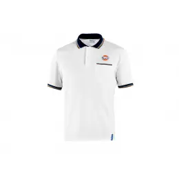 Sparco polo triko Gulf s náprsní kapsičkou, barva: bílá, velikost: XS Zlevněný